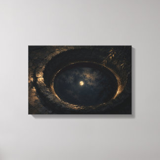 真夜中の井戸 — KŌAN (Landschap) Canvas Afdruk