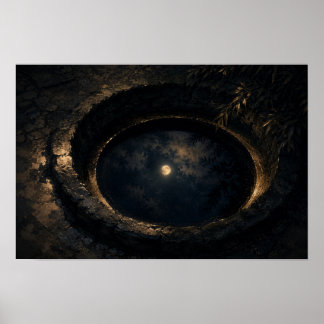 真夜中の井戸 — KŌAN (Landschap) Poster