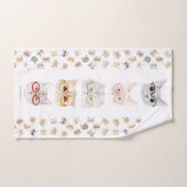 眼鏡猫(cat with glasses/gato com óculos) (Serviette à main)