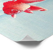 睡 と 魚, 古 riddervis en goudvis, Ohara Koson Poster (Hoek)