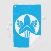 石持ち地抜き立ち沢瀉 ゴルフタオル GOLFHANDDOEK (Insitu)