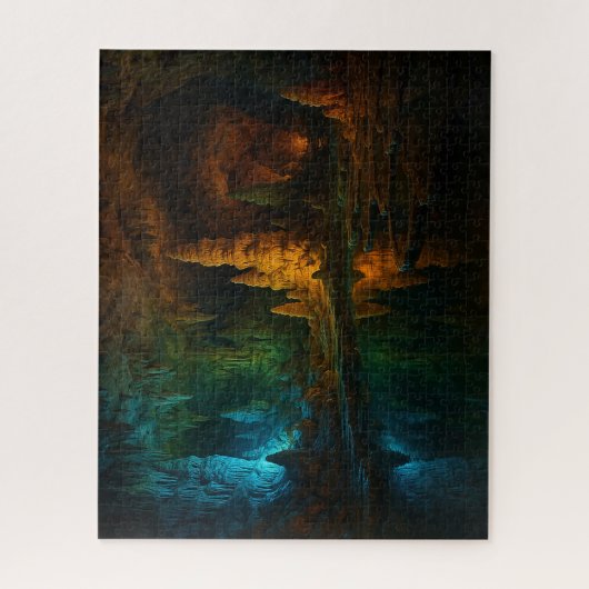 秋芳洞の幻想風景 / Fantastical View of Akiyoshido Cave Legpuzzel (Verticaal)