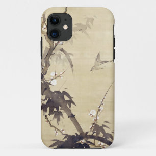 竹 に 鳥, 其 Bird en Bamboo, Kiitsu, Japan Art iPhone 11 Hoesje