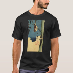 竹 雀, 広 Bamboe en Sparrow, Hiroshige, Ukiyo-e T-shirt