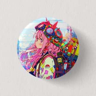 缶バッジ｜VACHABORG グッズ「トレジャーバックパッカー」 RONDE BUTTON 3,2 CM
