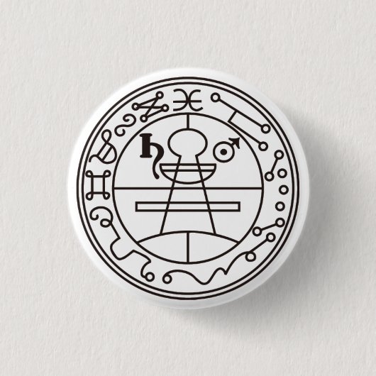 【缶バッチ】ソロモンの封印 - The Seal of Solomon Ronde Button 3,2 Cm (Voorkant)