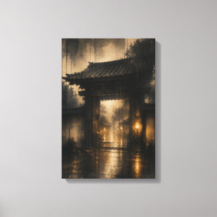 羅生門・雨の門 — KŌAN (Portret) Canvas Afdruk