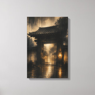 羅生門・雨の門 — KŌAN (Portret) Canvas Afdruk
