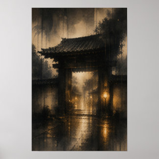 羅生門・雨の門 — KŌAN (Portret) Poster