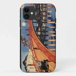 義 と 慶, 国 芳, Yoshitsune & Benkei, Kuniyoshi, Ukiyo- iPhone 11 Hoesje
