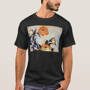 芥 子 花, 北 斎 Poppies, Hokusai, Ukiyoe T-shirt