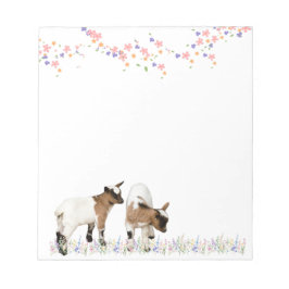 花とかわいい子ヤギのメモ♡ NOTITIEBLOK