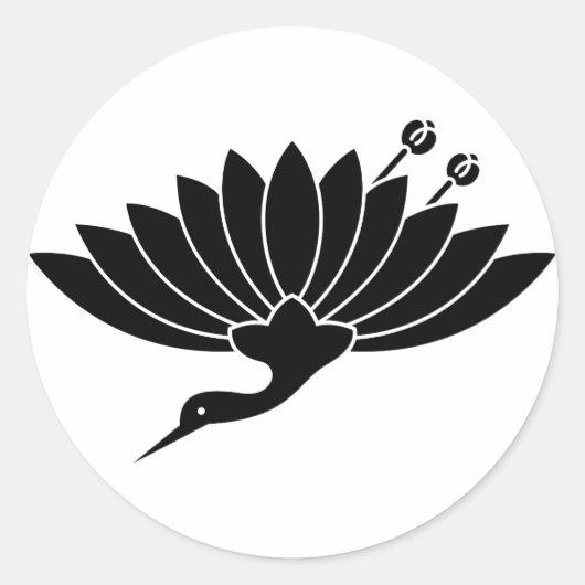 菊鶴 RONDE STICKER (Voorkant)