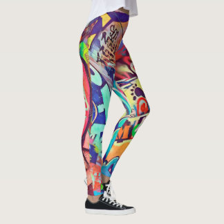落 き り GRAFITTI (Rakugaki) Leggings