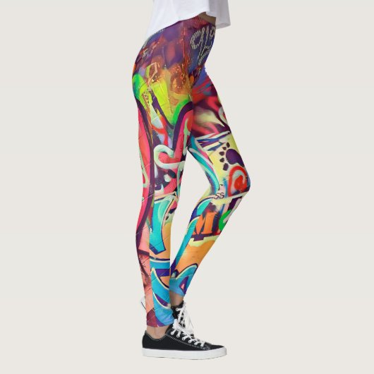 落 き り GRAFITTI (Rakugaki) Leggings (Rechts)
