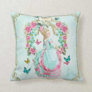 薔薇のフレーム de coussin de coussin de Marie Antoinette