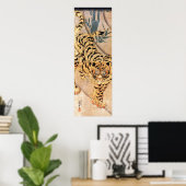 虎 図, 歌 国 芳 Tiger, Kuniyoshi Poster (Thuiskantoor)