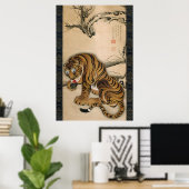 虎 図, 若 Tiger, Jakuchu Poster (Thuiskantoor)