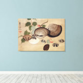 貝, 其 一 schelvis, Kiitsu Canvas Afdruk (Insitu (Houten vloer))