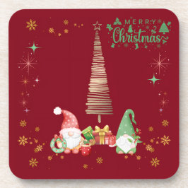 赤色かわいいサンタさんクリスマス♡ BIER ONDERZETTER