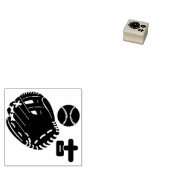 野球スタンプ 	RUBBERSTEMPEL (Gestempeld)
