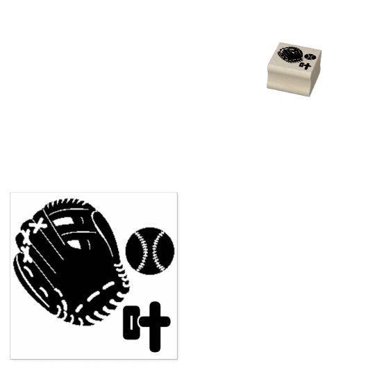 野球スタンプ 	RUBBERSTEMPEL (Gestempeld)