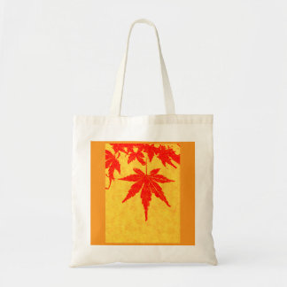 金の鮫小紋に赤い紅葉　と　和柄ミックス格子模様 TOTE BAG