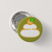 鏡餅(kagami mochi) ronde button 3,2 cm (Voorkant /achterkant)