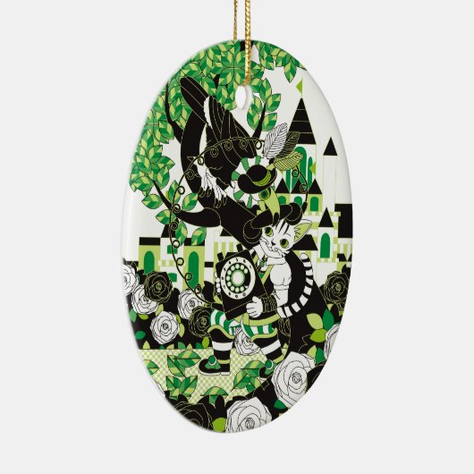 長靴をはいた猫とダイヤル式電話機とオニオオハシ KERAMISCH ORNAMENT (Rechts)