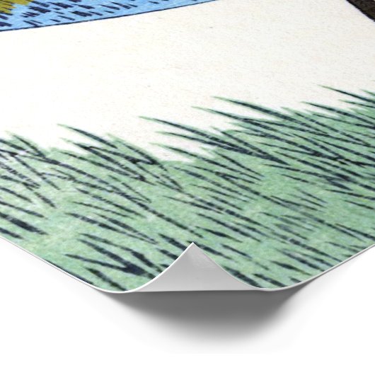 隅 田 屋 の , Uitzicht Mt. Fuji van Sumida Poster (Hoek)