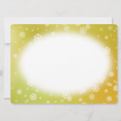 雪を麻の葉文様で描いたクリスマスカード KAART (Achterkant)