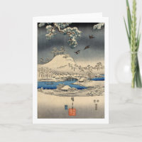 雪景色に雀, 広重 Mussen in het Landschap van de Sneeuw,