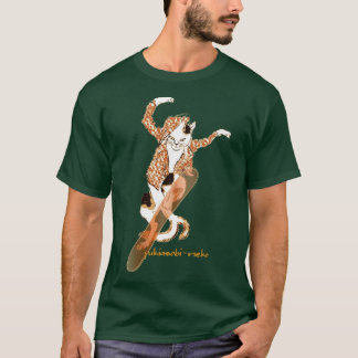 雪遊び猫 Ａ T-SHIRT