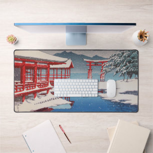 雪 の 島, Miyajima Shrine in Snow, Hasui Kawase Bureaumat