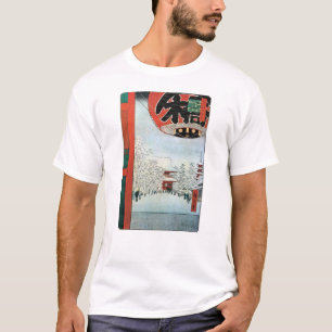 雪 浅 草, 広 重 sneeuw in Asakusa, Hiroshige Ukiyoe T-shirt