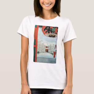 雪 浅 草, 広 重 sneeuw in Asakusa, Hiroshige Ukiyoe T-shirt