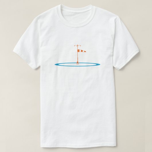 風向旗で風向きと 風 速 を チ ェ ッ クvoordrachtshalve t-shirt (Design voorkant)