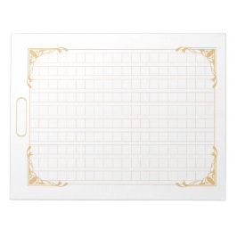 飾り原稿用紙＜茶＞[ch02-1]　 notitieblok