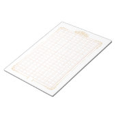 飾り原稿用紙＜茶＞[ch02-2] notitieblok (Schuin)