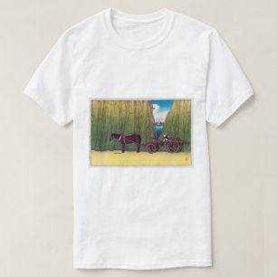 駒 形 岸, Komagata Embankment, Hasui Kawase, Woodcut T-shirt