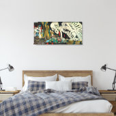 骸 骨, 国 Skeleton, Kuniyoshi, Ukiyo-e Canvas Afdruk (Insitu (Slaapkamer))