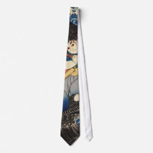 鬼 丸, 国 芳, Oniwakamaru, Kuniyoshi, Ukiyo-e Stropdas