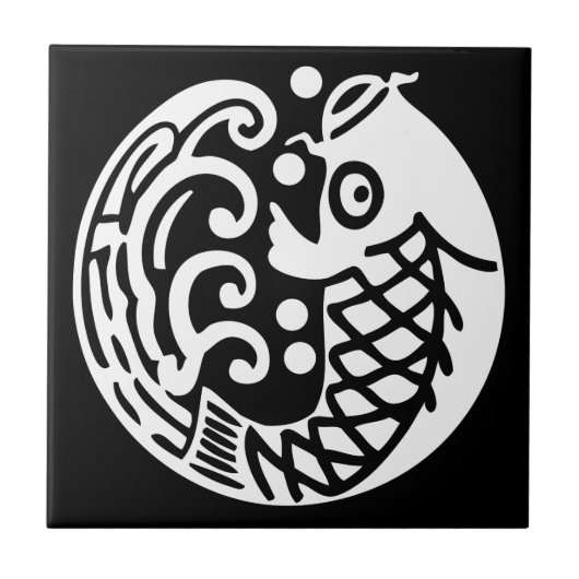 鯉に波 TEGELTJE (Voorkant)