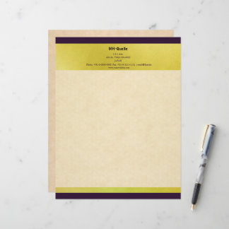 麻の葉文様のエレガントなレターヘッド BRIEFHOOFD