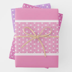 麻の葉 ASANOHA   Japans KIMONO patroon Inpakpapier Vel