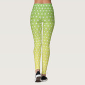 麻の葉 ASANOHA | Japans traditioneel KIMONO patroon Leggings (Achterkant)