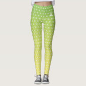 麻の葉 ASANOHA | Japans traditioneel KIMONO patroon Leggings (Voorkant)