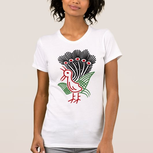 麻雀牌 1索 イーソウロゴのみ-01 T-SHIRT (Voorkant)