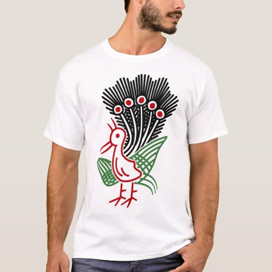 麻雀牌 1索 イーソウロゴのみ-01 T-SHIRT (Voorkant)