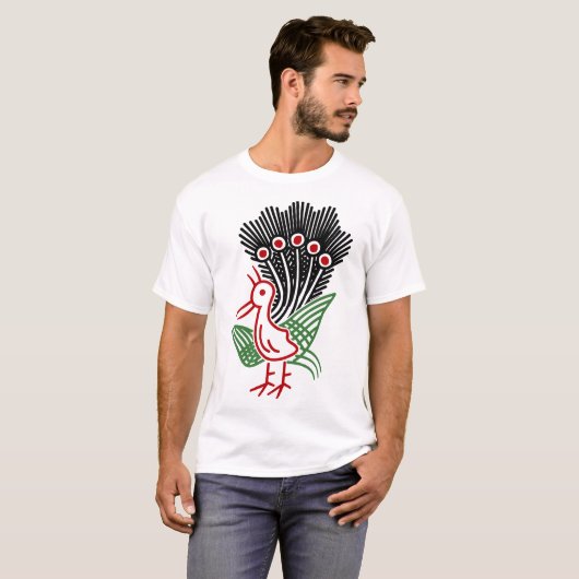 麻雀牌 1索 イーソウロゴのみ-01 T-SHIRT (Voorkant volledig)